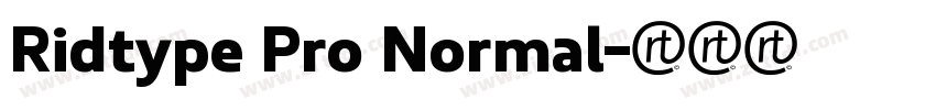 Ridtype Pro Normal字体转换